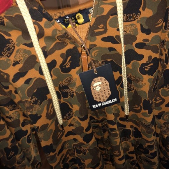 Bape Sweaters | Mcm X Bape Hoodie | Poshmark